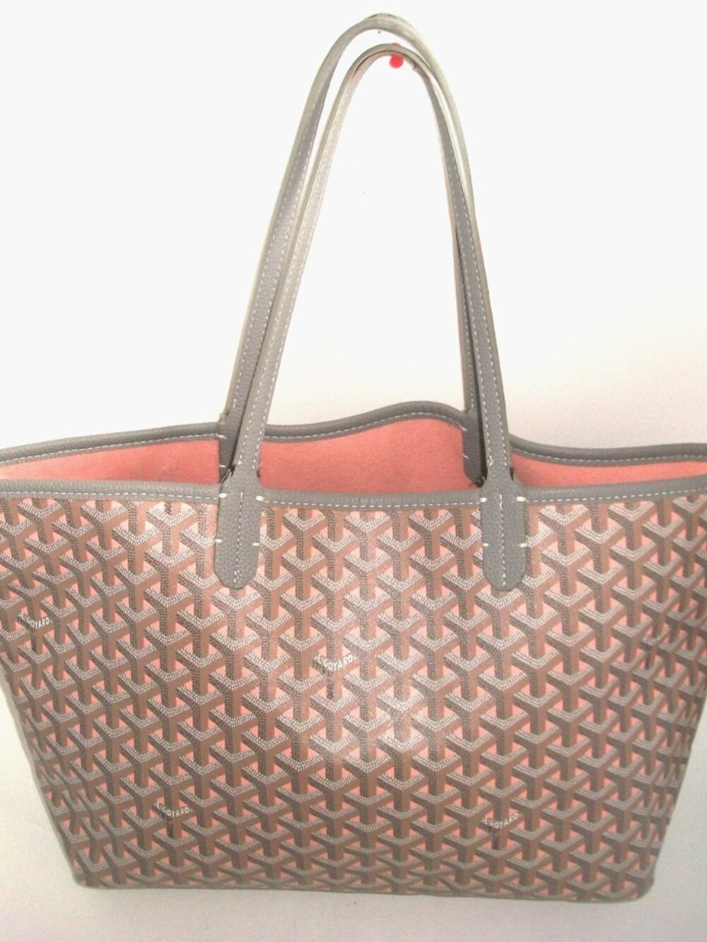 Tote in Style of Saint Louis PM (Gray, Coral Pink,Brown, Black) NOT GOYARD - Picture 10 of 16